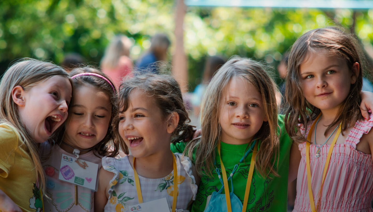 happy children at summer camp in Washington DC